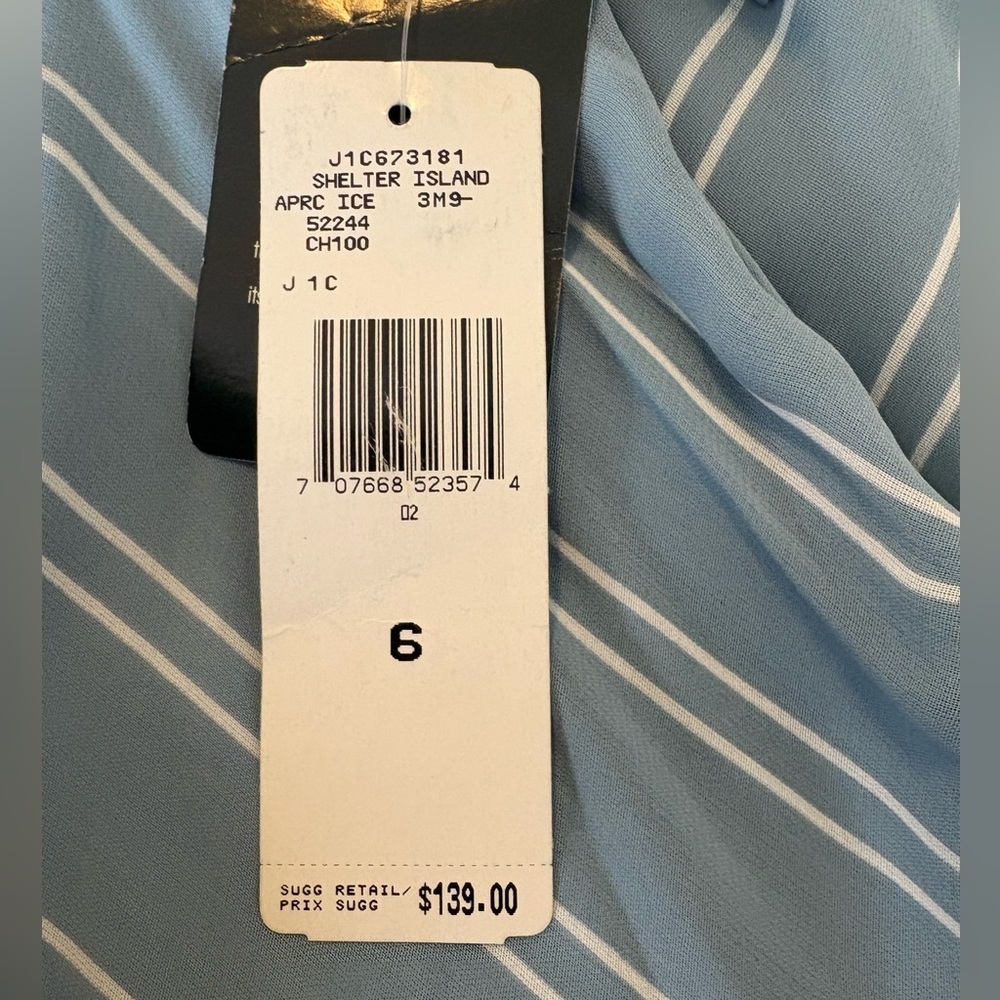 Lauren Ralph Lauren Shelter Island Blue and White A-Line Skirt NWT - Picture 12 of 13